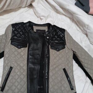 BCBG maxazria leather biker jacket
